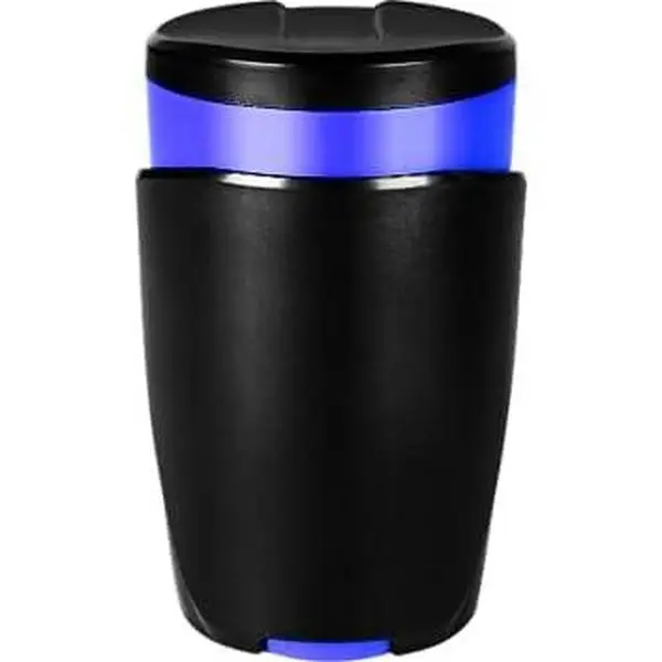 Snack Dispenser, 7 oz Portable Nut & Candy Container, Blue | Compact candy dispenser for dry snacks; -grade PP, locking lid, for gaming, work, travel, and  rides.