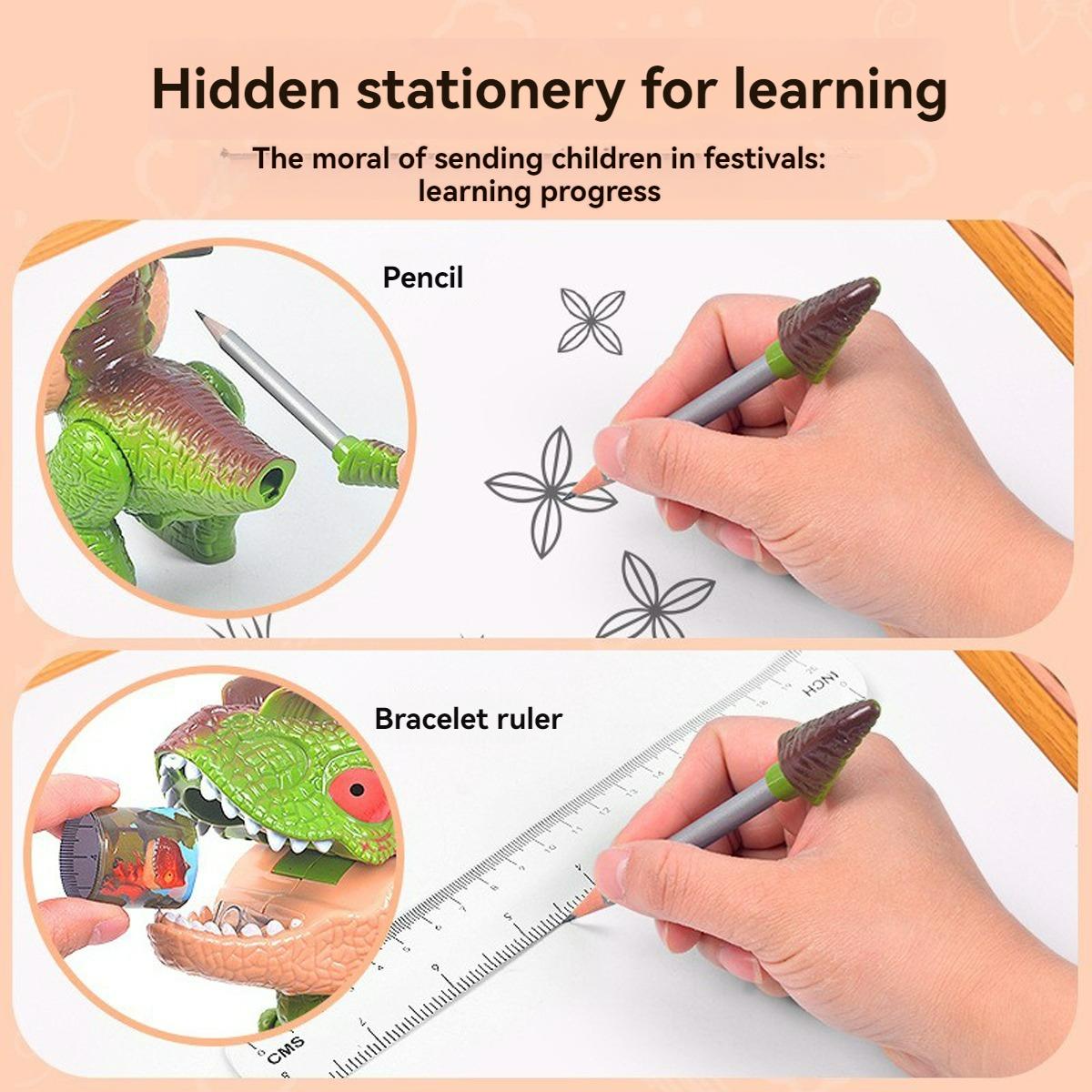 creative toy 5-in-1 set, detachable simulation dinosaur model toy