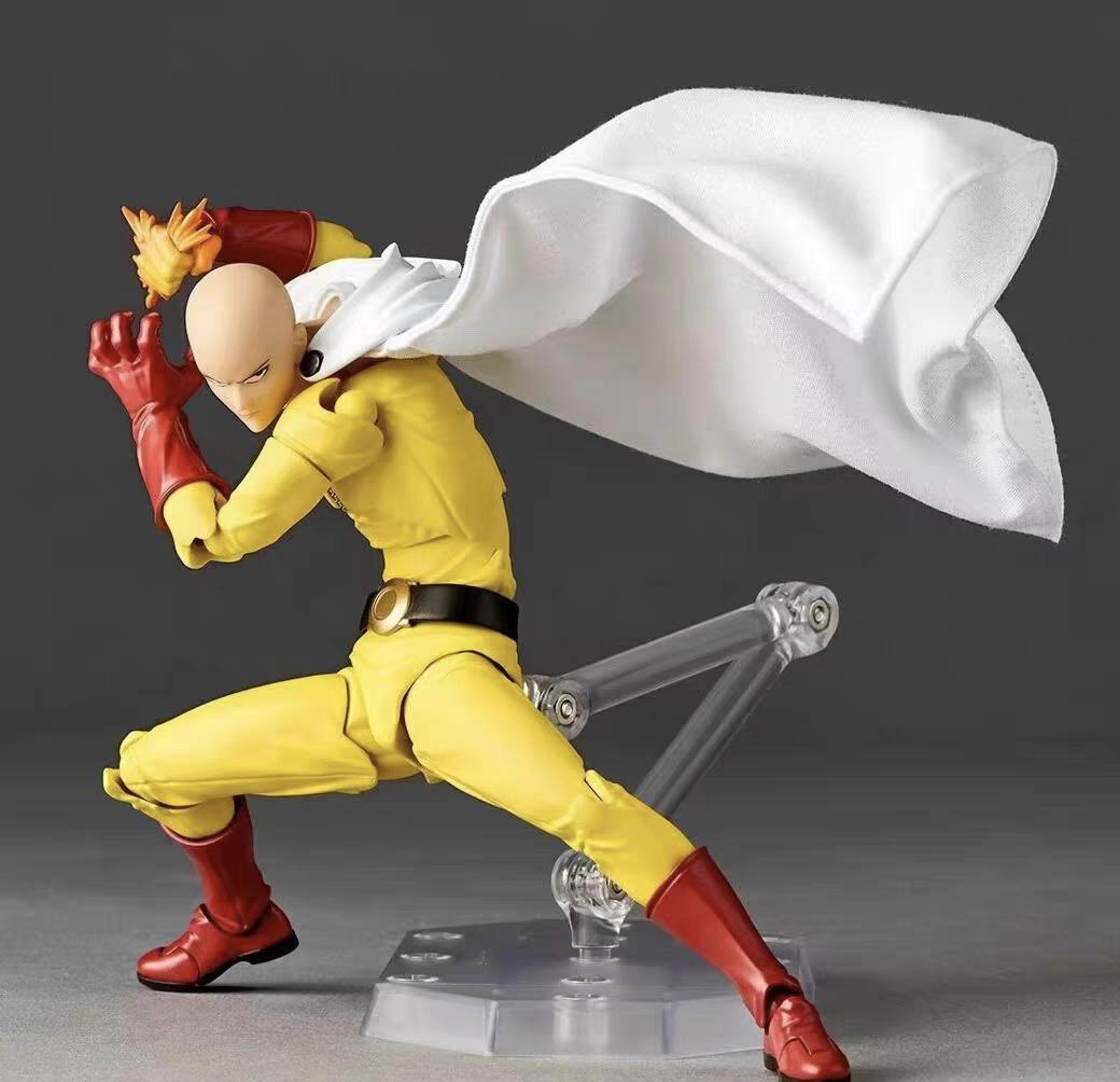 Original Kaiyodo One Punch Man Articulated Action Figure Model Toys Saitama Amazing Yamaguchi Revoltech Saitama Anime Collection