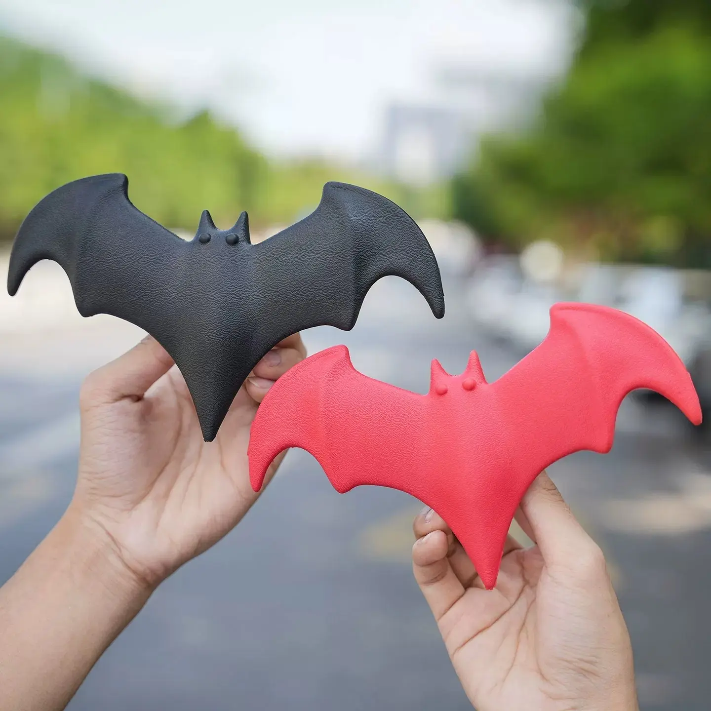 Car Roof Decoration Sticker, 3D Bat Antenna Ornament, Creative Cute Car Body Tail Wing Decal, Vehicle Modification Accessory, Stickers for Cars
