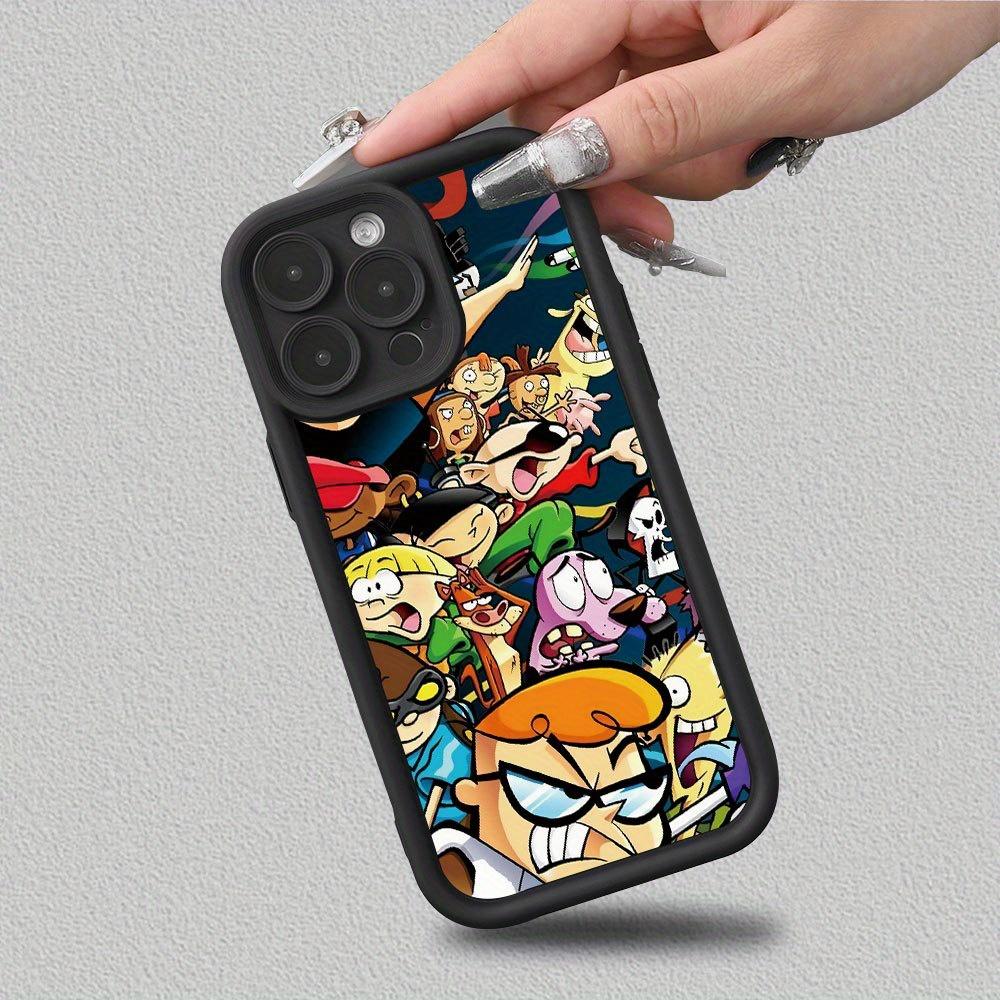 [1pcs Cartoon Character Mobile Phone Case]Cartoon character pattern UV printing matte mobile phone case, 360-degree all-round protection, suitable for Iphone11 12 13 14 15Pro longest X/XS7 8Plus SE Mini and Samsung Galaxy S25 S24 S23 S22 Protective Cover