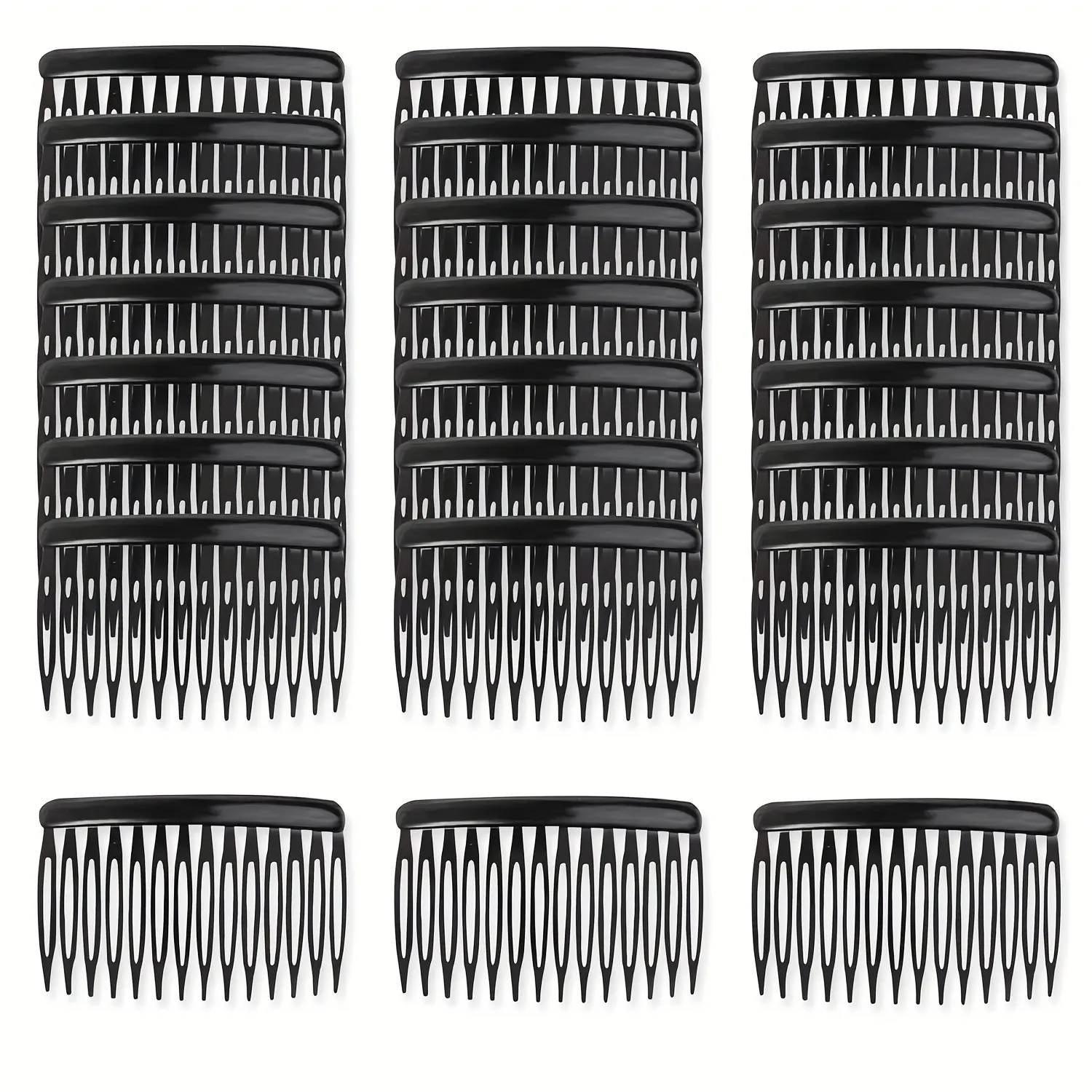 14 Teeth Korean Style Plastic Hair Comb, Wedding Accessory Material, Hair Styling Tool, Durable & Lightweight Design