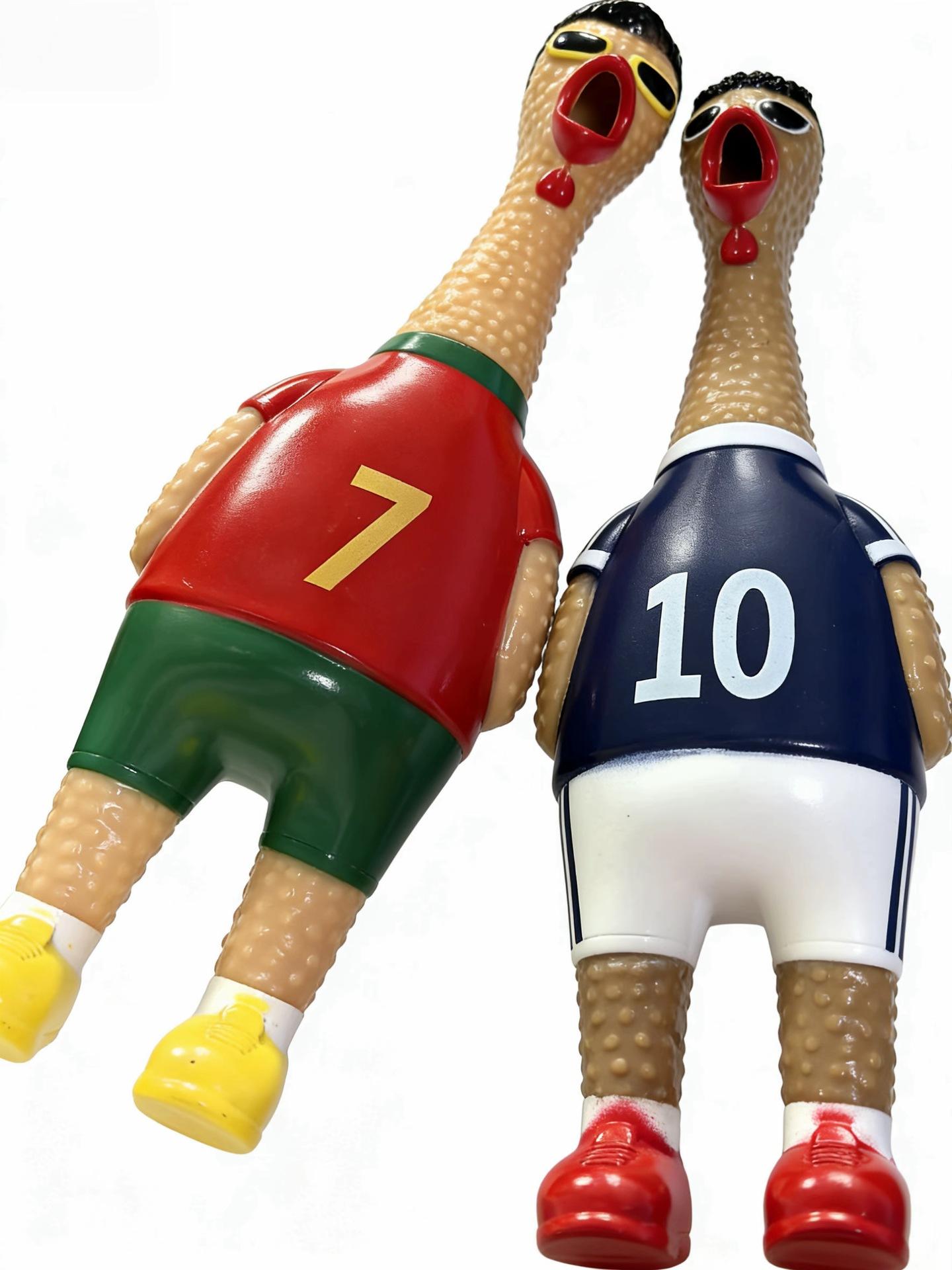 Football Screaming Chicken Stress Relief Toy, Sound-Making Toy for Stress Relief and Fun, Squeezable Toy for Adults and Children