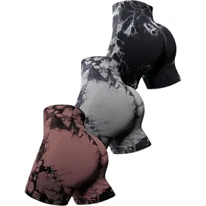 Workout Shorts  Women Scrunch Butt Lifting High Waisted Yoga Gym Seamless Booty Biker Shorts