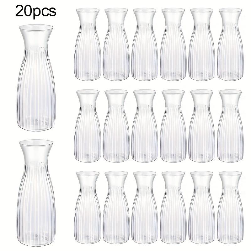20 Piece Plastic Striped Vase Set Transparent DIY Floral Arrangement Creative Decor for Home Table Wedding Party and Holiday Decoration 20 Piece Plastic Striped Vase Set Transparent DIY Floral Arrangement Creative Decor for Home Table Wedding Party and Holiday Decoration