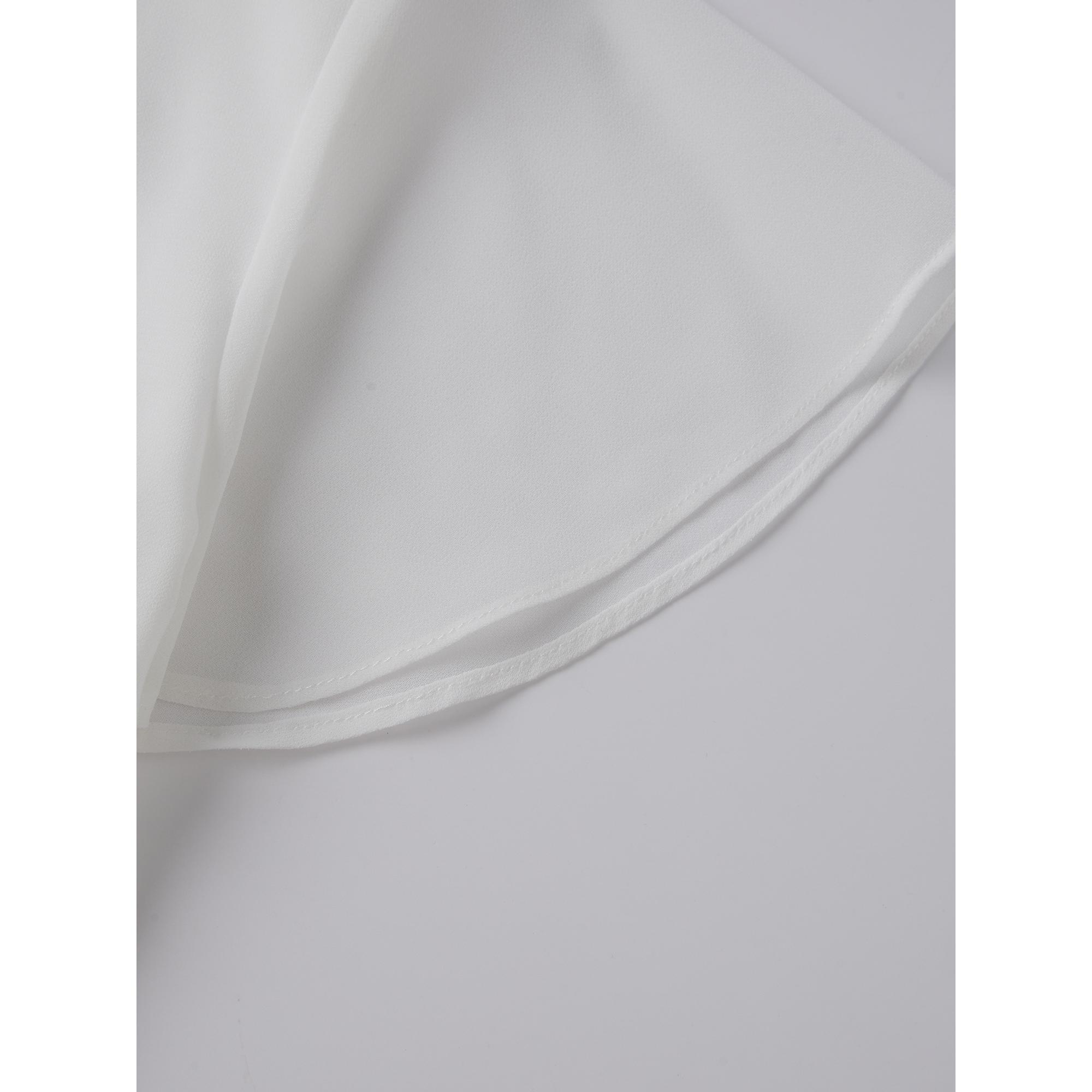 Women Summer T-Shirt Casual Sheer V-Neck Flutter Sleeves Tops with Scarf for Streetwear Aesthetic Grunge Clothes