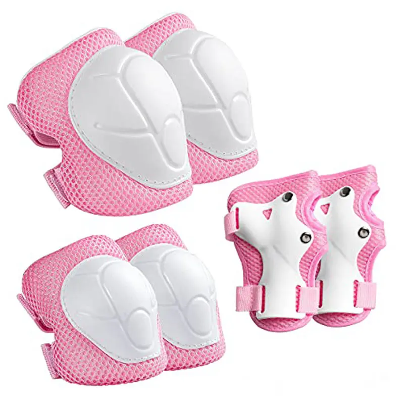 6Pcs Kids Protective Gear Set, Knee Elbow Wrist Pads, Anti-Fall Safety Guards For Scooter Skateboard Ski Balance Bike