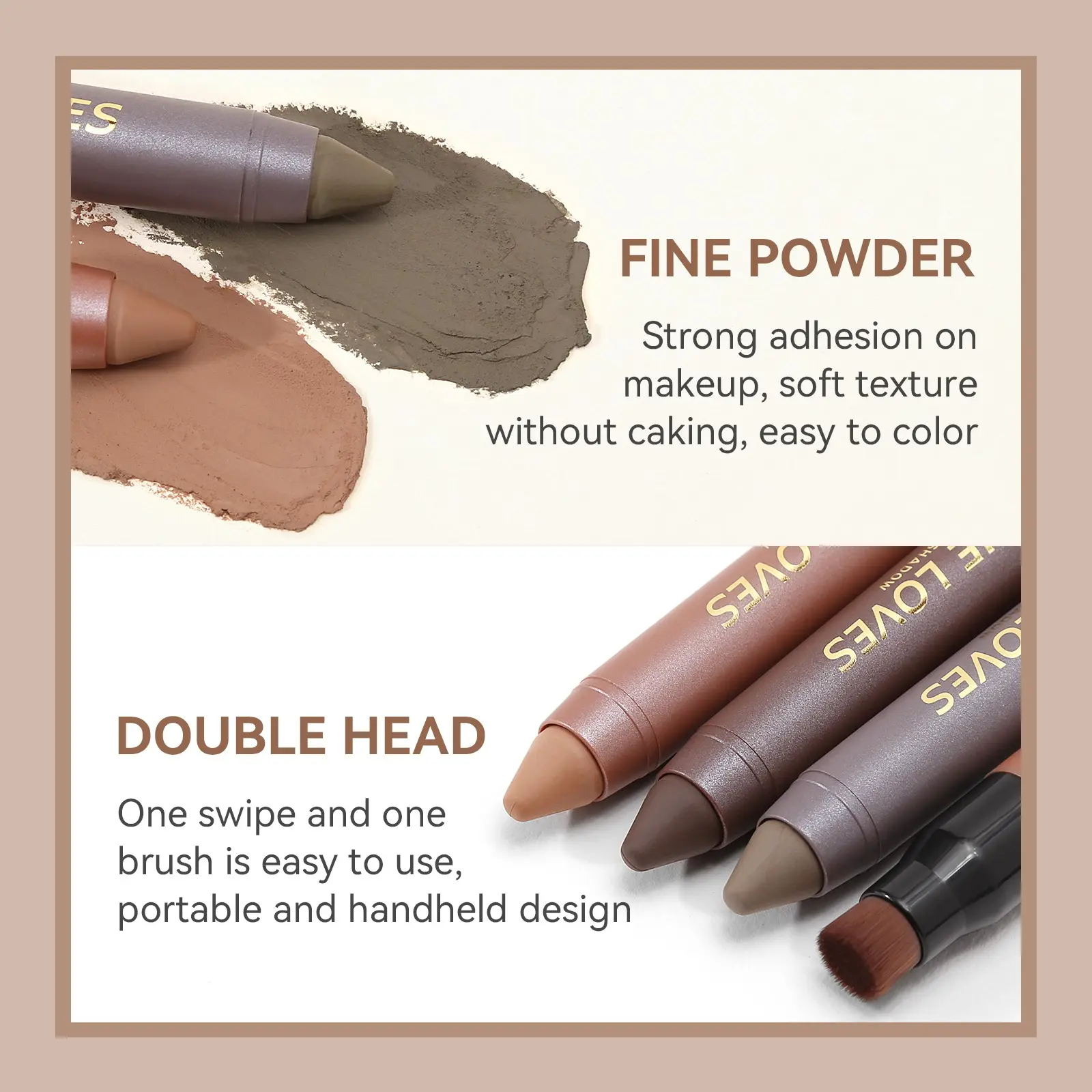 Multi-Use Concealer Pencil for Hairline Correction, Natural Color Options, Even Hair Tone, Youthful Look, 2 Colors Available