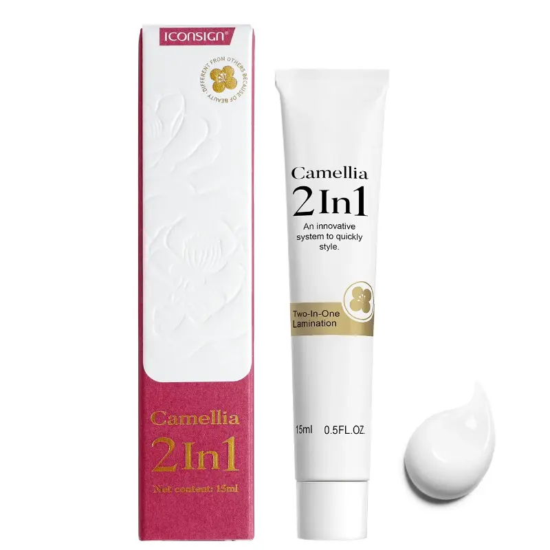 ICONSIGN Camellia 2-in-1 Eyebrow Lamination & Brow Mascara Cream, Waterproof, Long-Lasting, 60-90 Days Wear, Beauty & Personal Care Makeup Eyebrow Paste Cosmetic