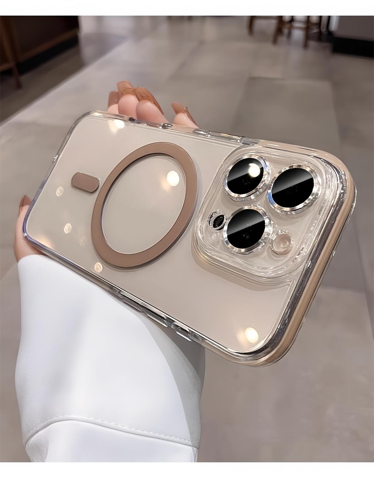 [LX]Desert Titanium 2 in Shockproof Shield Phone Case for IPhone 13 14 15 16 Pro Max 16 Clear Casing Transparent Cover