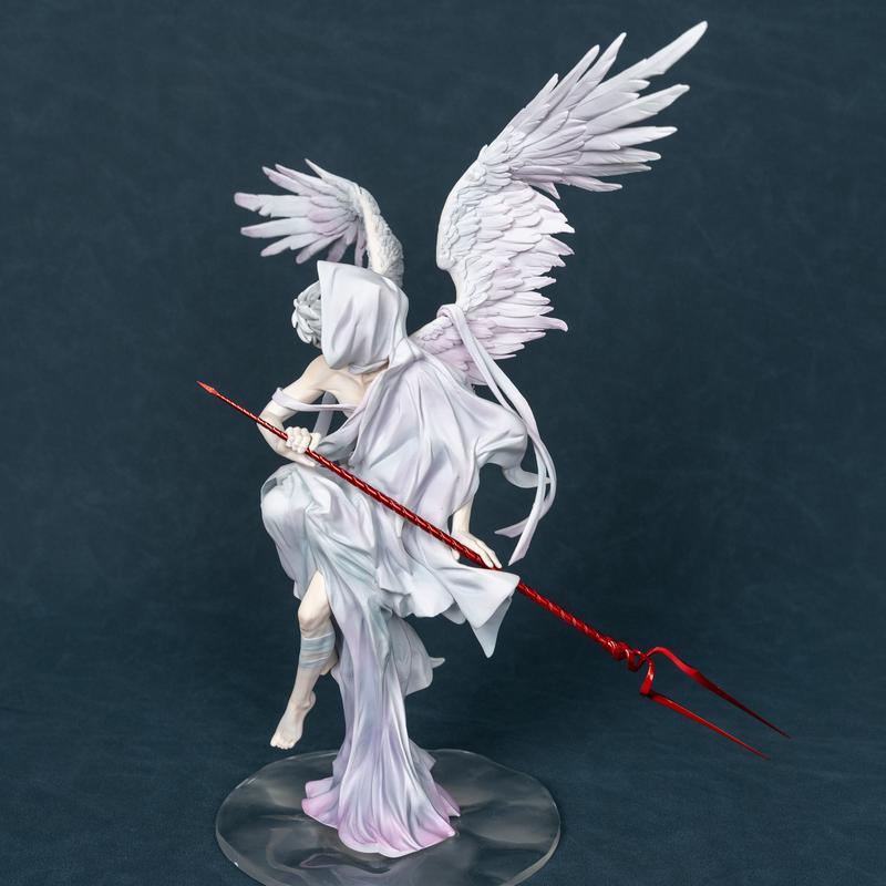 Anime Figure Angel Kaworu Nagisa Wings GK Statue 17th Apostle Longinus Spear Action Figure Collectible Model Toy 32cm Height for Otaku Fans Gift