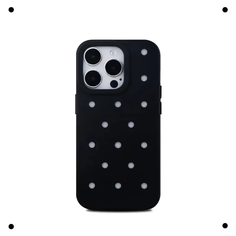 Silicone Protective Case for Apple iPhone 17 Pro Max - Oil-Proof Cover, Creative Hole Design