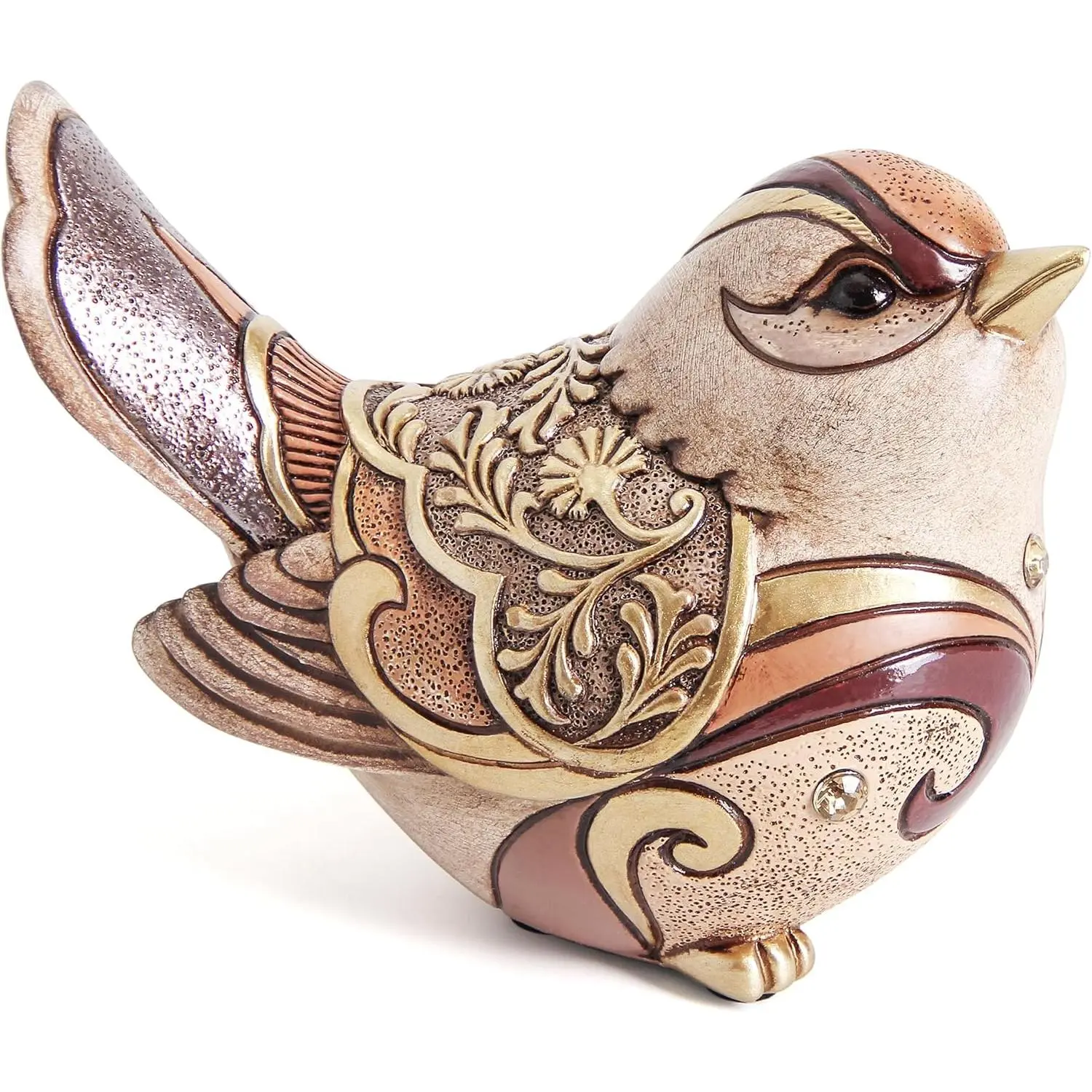 Bird Figurines For Home Decor,Bird Statue Sculpture For Shelf Decor Accents,Boho Bird Decorations For Table Office Living Room Bedroom,Retro Animal Statues Decorative Bird Gifts For Bird Lovers Women