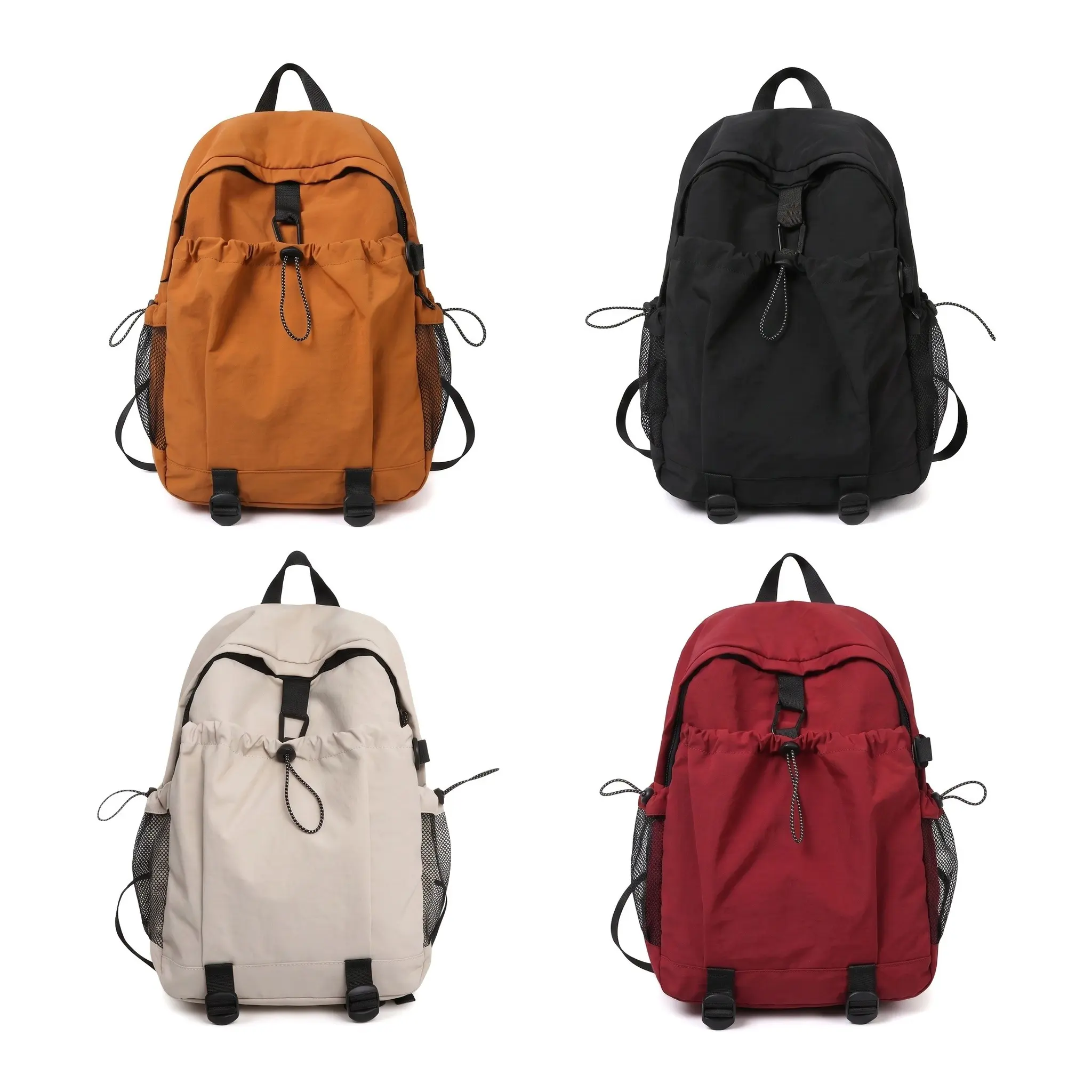 Gorpcore Aesthetic Utility Backpack  Women Men Unisex Large Capacity Drawstring Daypack Minimalist Streetwear Rucksack  College Campus Commute Weekend Travel Outdoor Hiking Gym Workout Everyday Carry