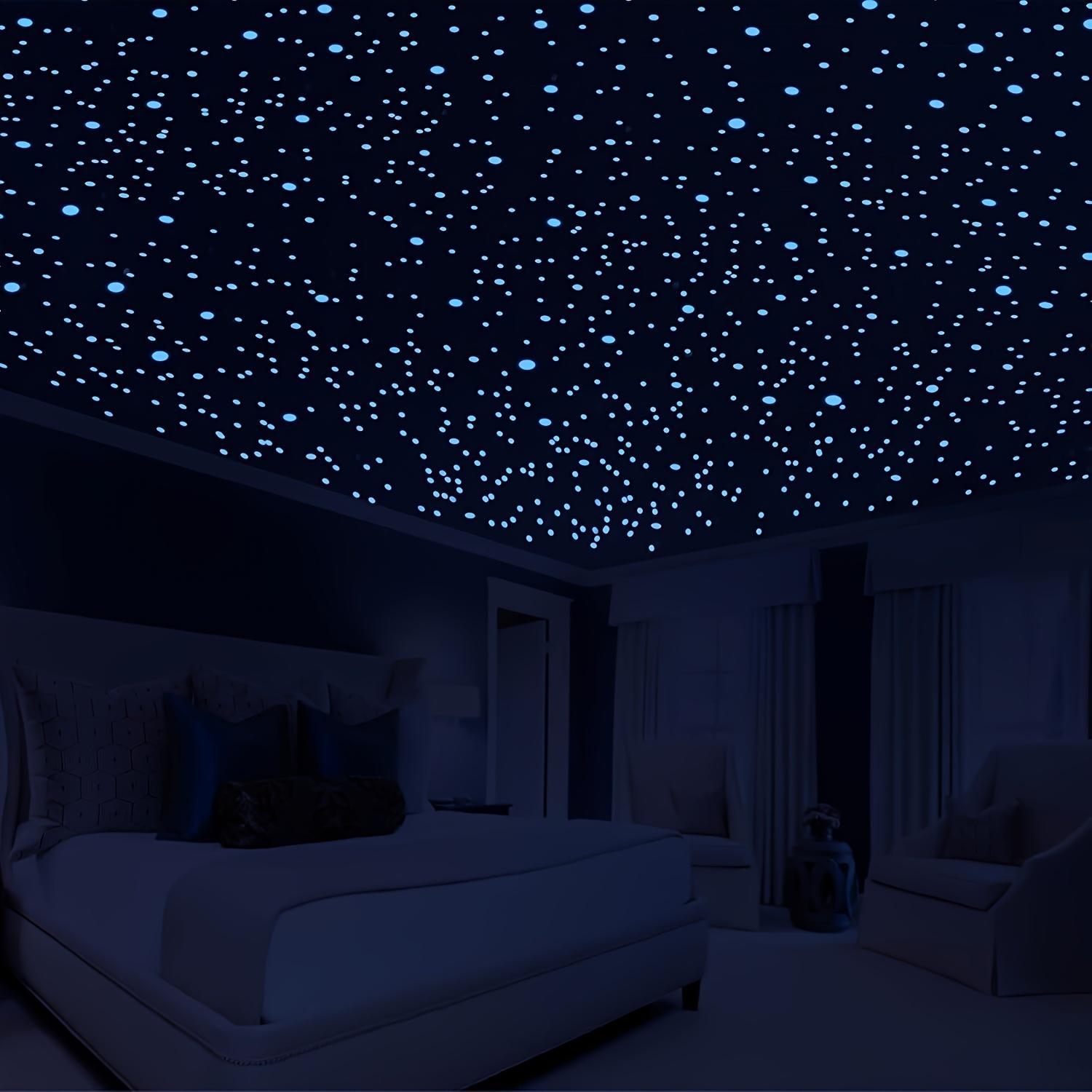 Starry Sky Pattern Luminous Ceiling Sticker, 202pcs/set 3d Glow in The Dark Ceiling Sticker, Decorative Wall Sticker for Home Bedroom, Decoration Supplies Ornaments, Decorative Stickers, Wall Decal