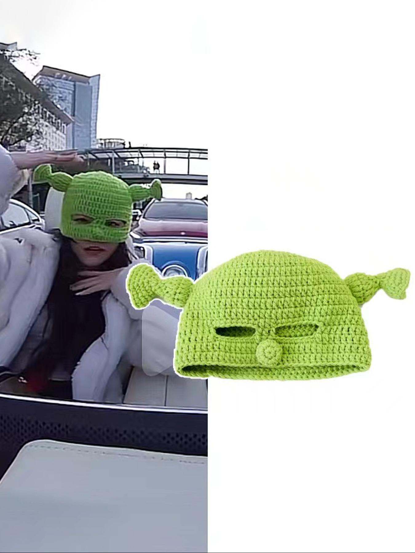 Cute Cartoon Clown/Panda Design Beanie Hat, Casual Thickened Windproof Braided Crochet Warm Knit Hat for Fall & Winter, Fashion Accessories for Both Men & Women, Animal Hats