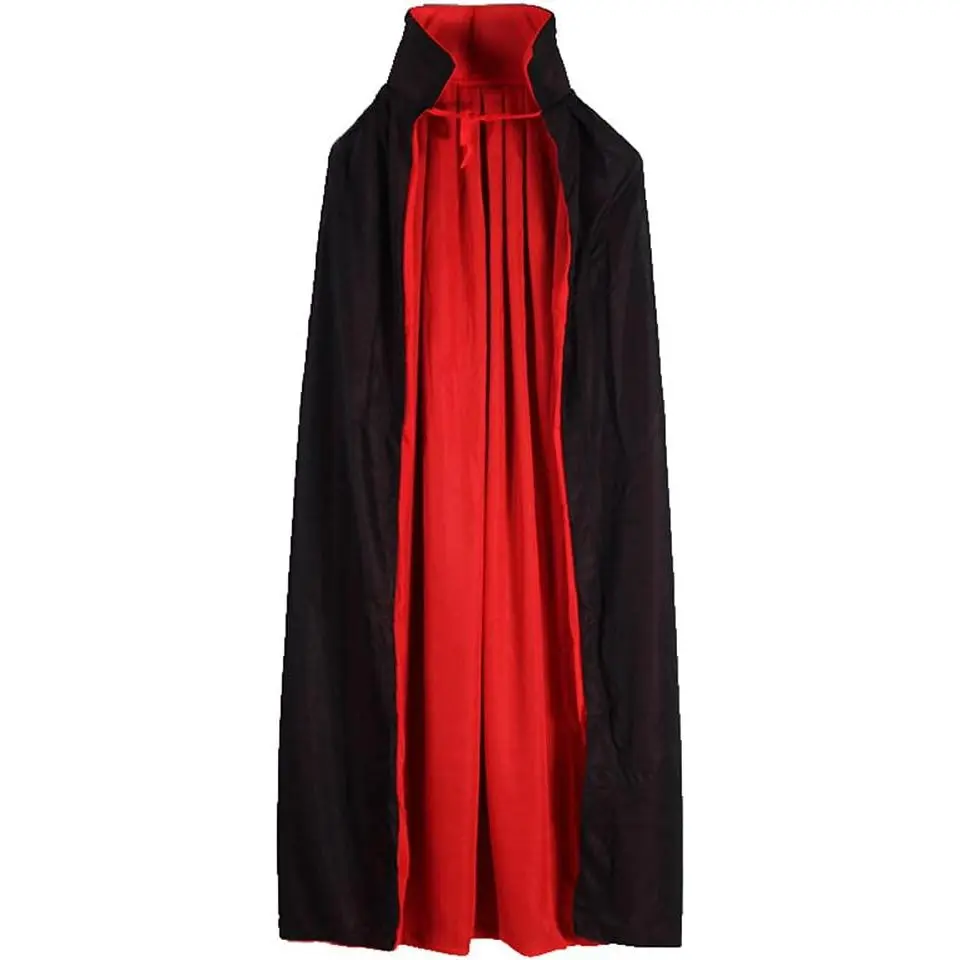 55 inch Vampire Costume Cosplay Cloak Cape Prop, Dracula Devil Reversible Vampire Pirate Cape for Men and Women Halloween Costume Supplies Dress Up