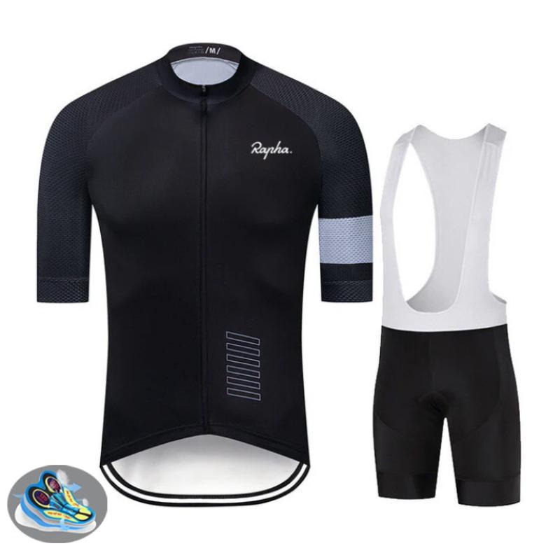 New summer cycling suit men's mountain bike white short-sleeved top competitive road cycling clothing cycling suit bib tracksuits men