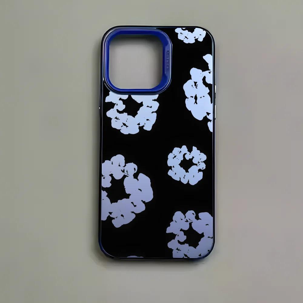 SE Luxury D-Denim T-Tears Phone Case For iPhone 17 16 15 14 13 12 11 mini Pro Max X 8 7 Plus Anti Fall Matte Back Cover