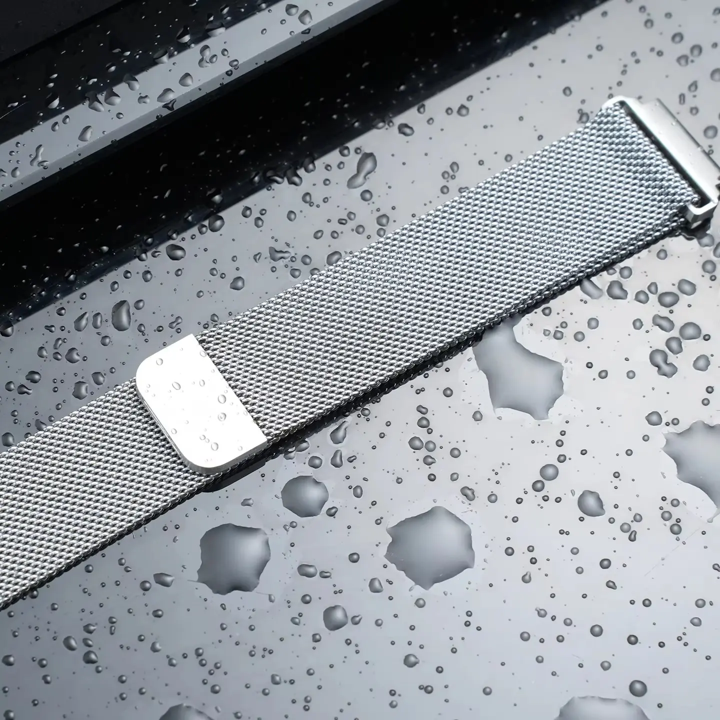 Suitable for Casio AE1200 AE1300 stainless steel strap AE-1200WH waterproof breathable mesh strap strong magnetic metal strap Watch Accessories