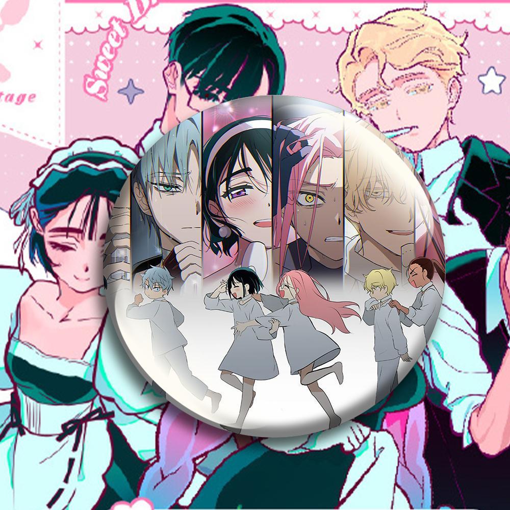 Alien Stage Round Brooch Tinplate Hyuna Sua TILL IVAN Brooches Cartoon Mizi Luka Badge Pins Backpack Hat Accessories Friend Gift