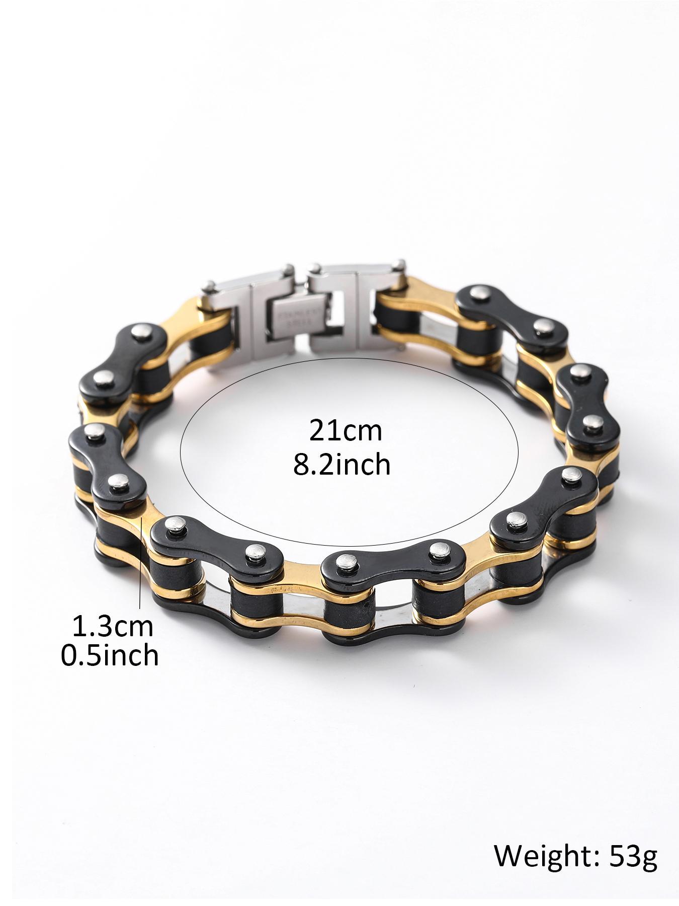 Punk Style Chain Summer Bracelet, Versatile Accessory, Fashionable Hand Jewelry for Men for Party, Daily Clothing Decor, Trendy Bracelet Design Hand Chain Jewelry for Birthday Gift, Gf and Bf Bracelets, Exquisite Trendy Bracelet