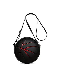 2D printed crossbody bag with basketball pattern, lightweight. An ideal gift for female friends. It can be worn as a crossbody, single-shoulder, backpack or handbag, suitable for commuting, outdoor activities, traveling, daily leisure and campus use.