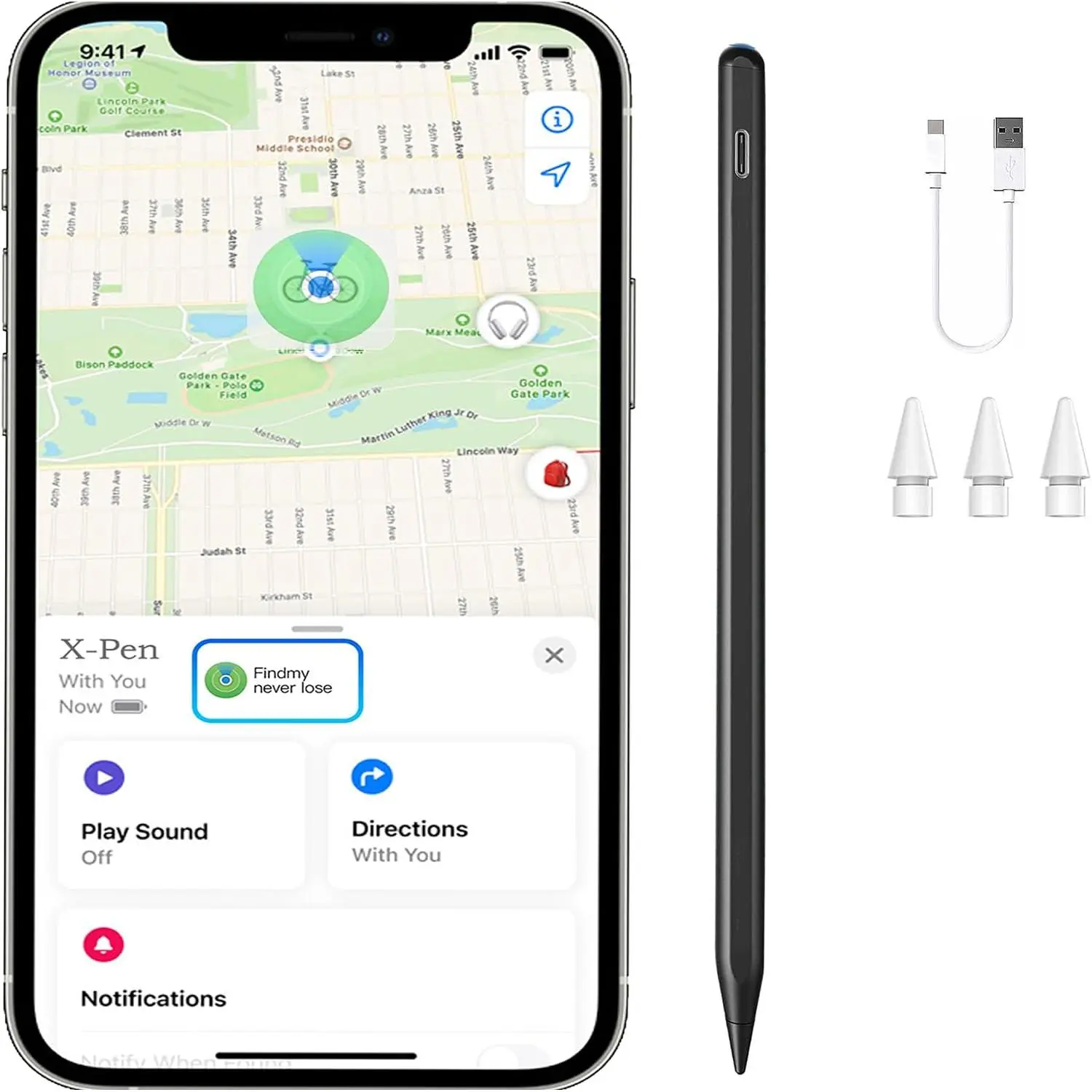 Stylus Pen for iPad 2018-2026 with Find My & Bluetooth - iPad Pencil with Tilt Sensitivity, Palm Rejection, Fast Charge, Magnetic Attachment, Apple Pencil Alternative for Pro 11/12.9/13 Air Mini
