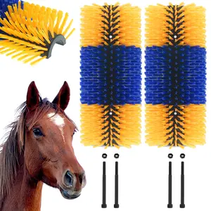 Livestock Scratching Brushes – Massage Grooming Tools for Horses, Cattle, Sheep & Goats – Heavy-Duty Design, Relieves Itching & Promotes Comfort – Pack of 2