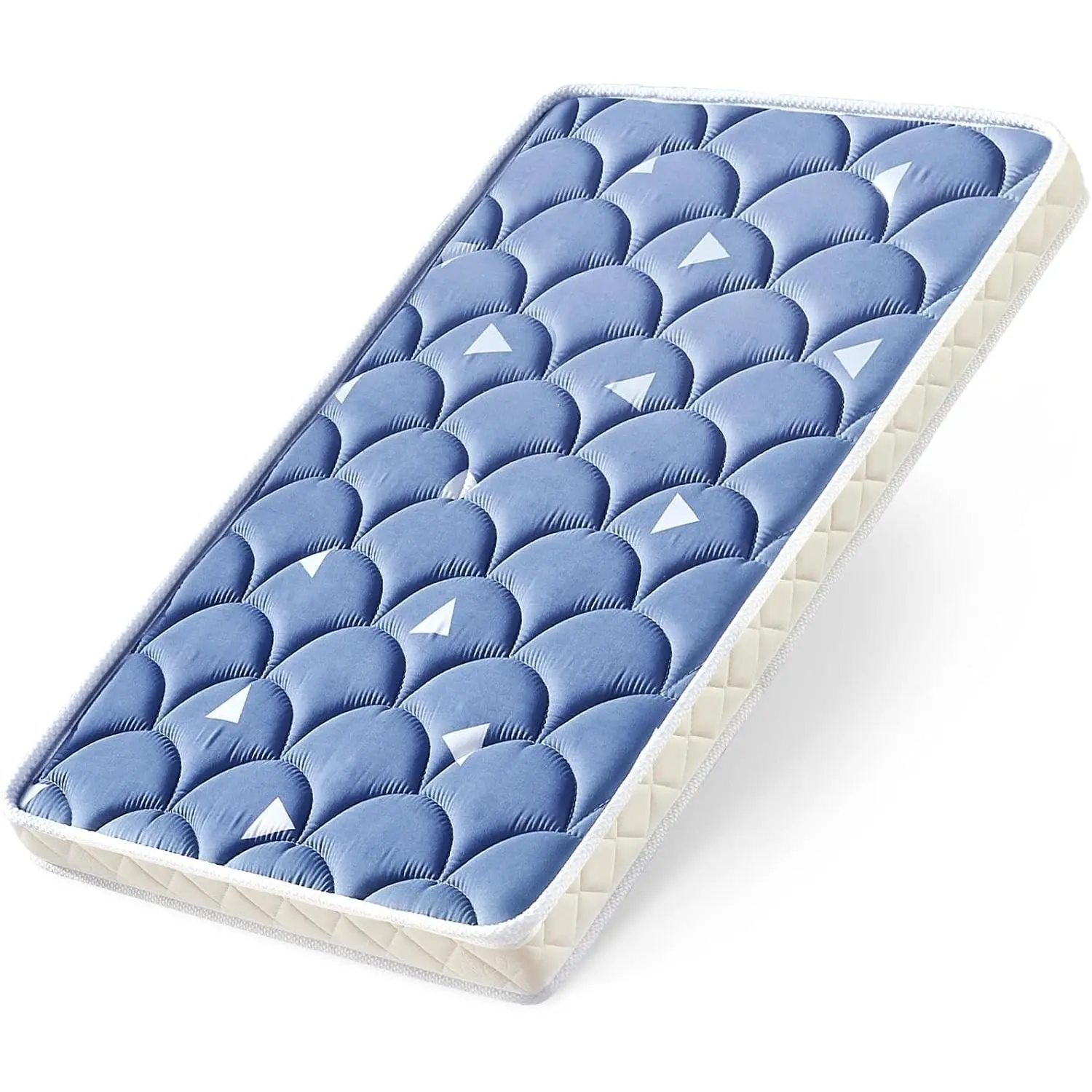 Baby Bassinet Mattress 47x 23.6 inches- Firm Support and Comfort Premium Foam,Noiseless and Odorless,Hypoallergenic Small Crib Mattress, Fits Moses Basket, Dual Sided with Soft Breathable Fabric
