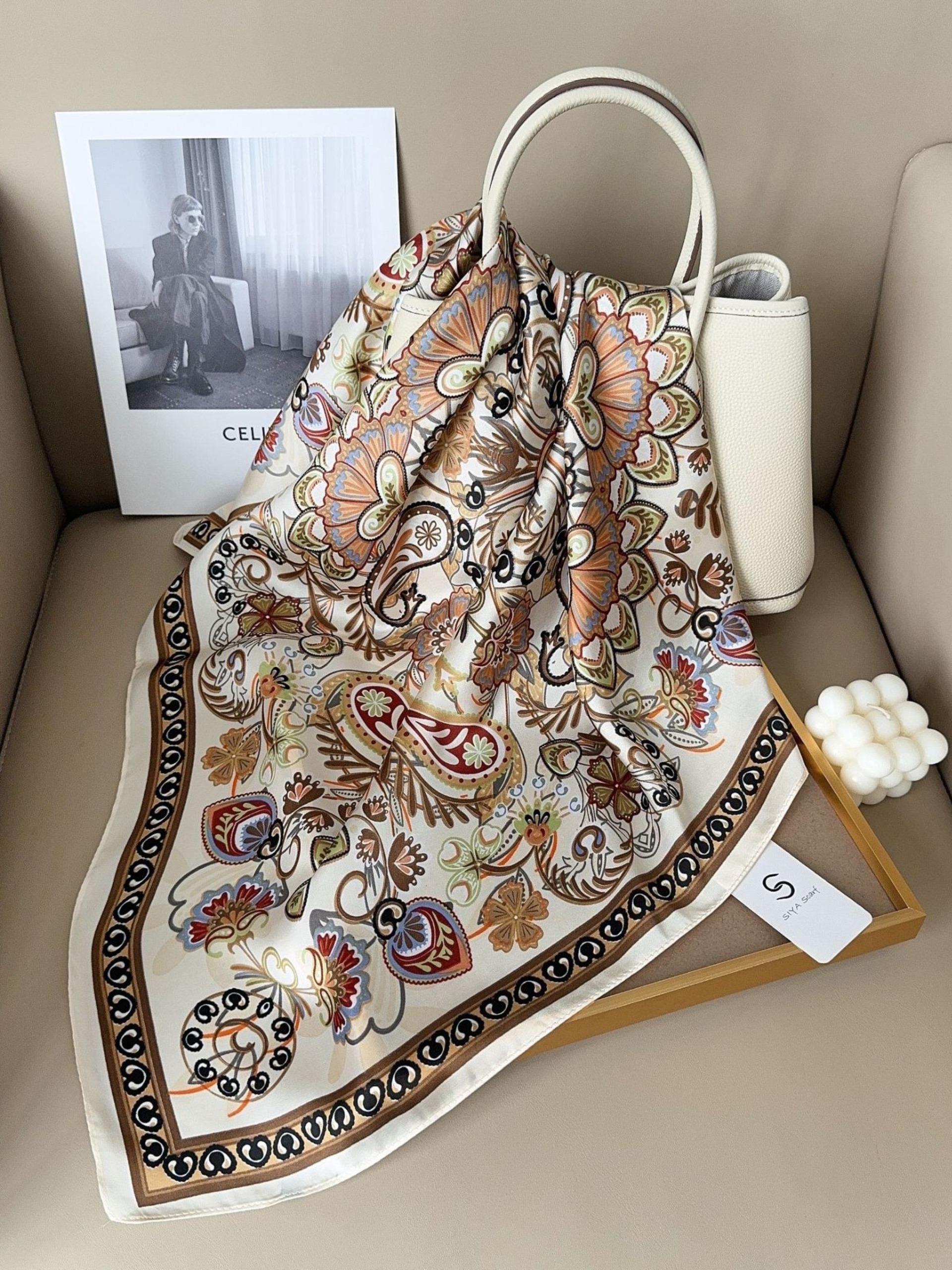 Women's Floral Spring and Summer Scarf, Lightweight Daily Headband and Hair Accessory to Elevate Your Style