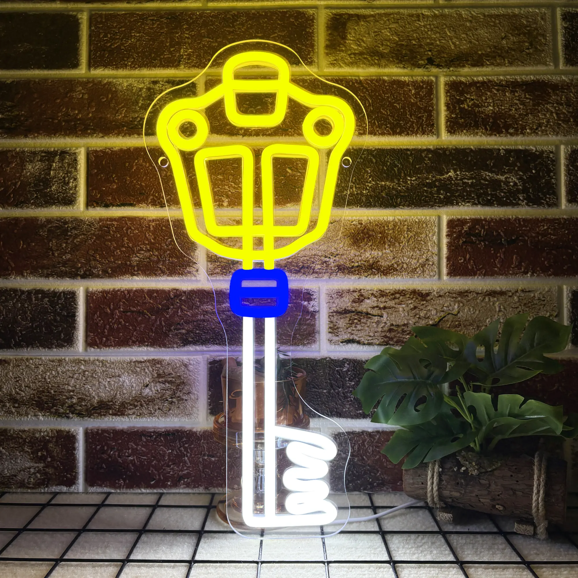 Kingdom Hearts Keyblade Neon Sign,  Game Room Decor, Keyblade Replicas, Led Logo Sign, Kingdom Key, Kingdom Hearts