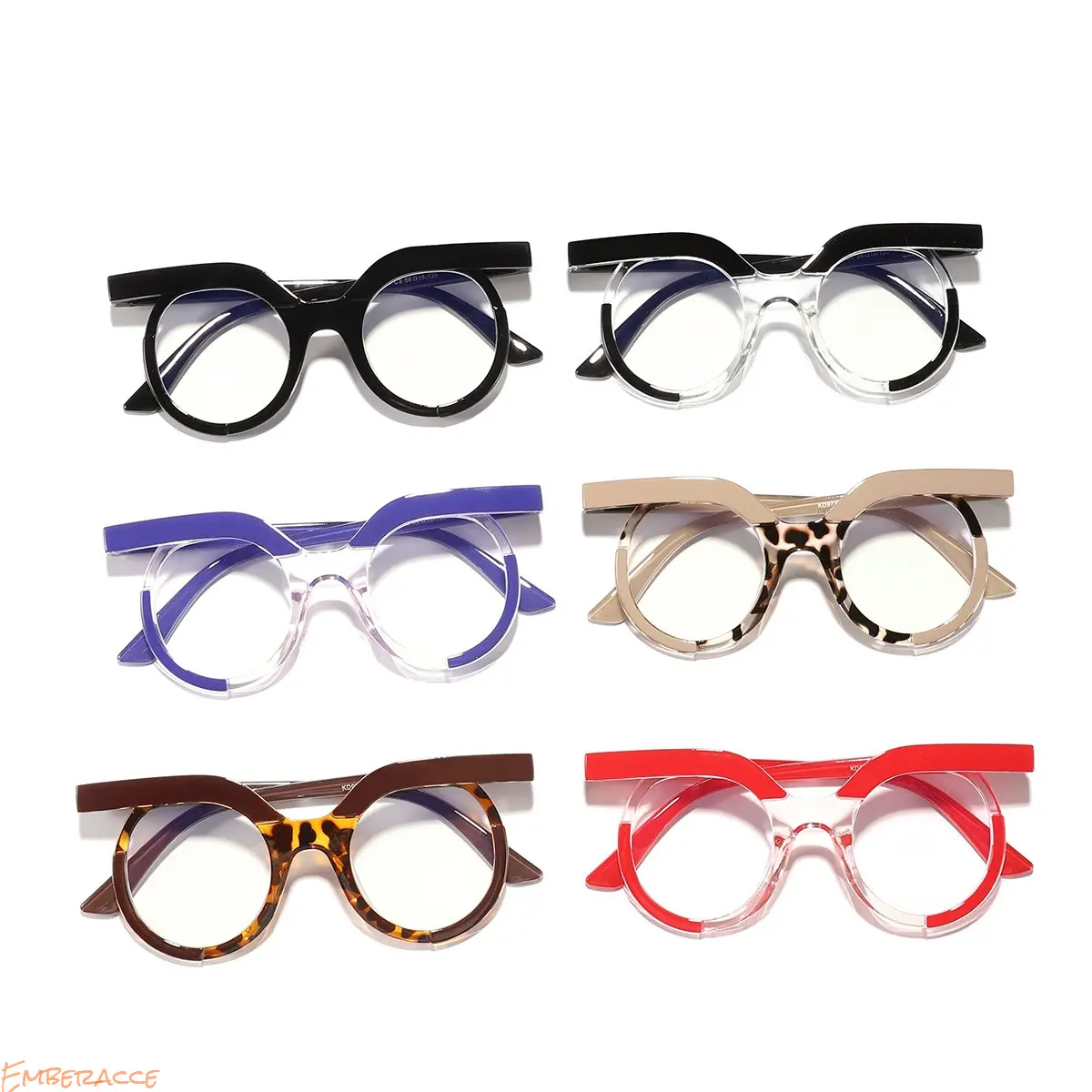 Women's Owl Frame Fashion Glasses, Y2K Retro Clear Lens Eyeglasses, Cute Statement Eyewear with Lightweight Transparent Frame, Geek Chic Aesthetic Glasses for Daily Wear, Office, School, Travel, Photoshoot & Party