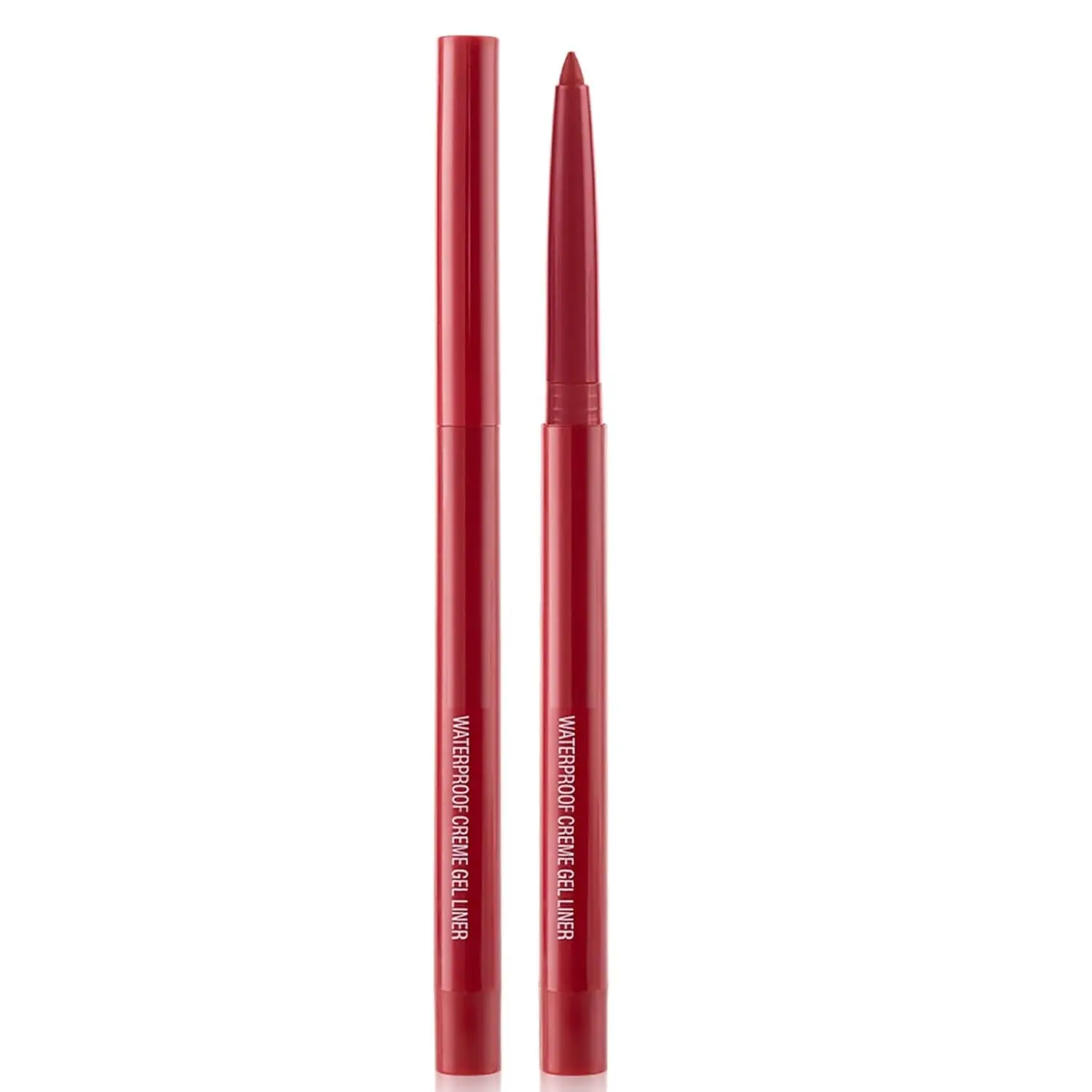 Eyeliner Pencil, Waterproof Eyeliner Long-lasting, Dark-red Eye Liner, High-Pigmented Colorful Eyeliners Easy To Use Eye Liner Pen for Women, Dark-red