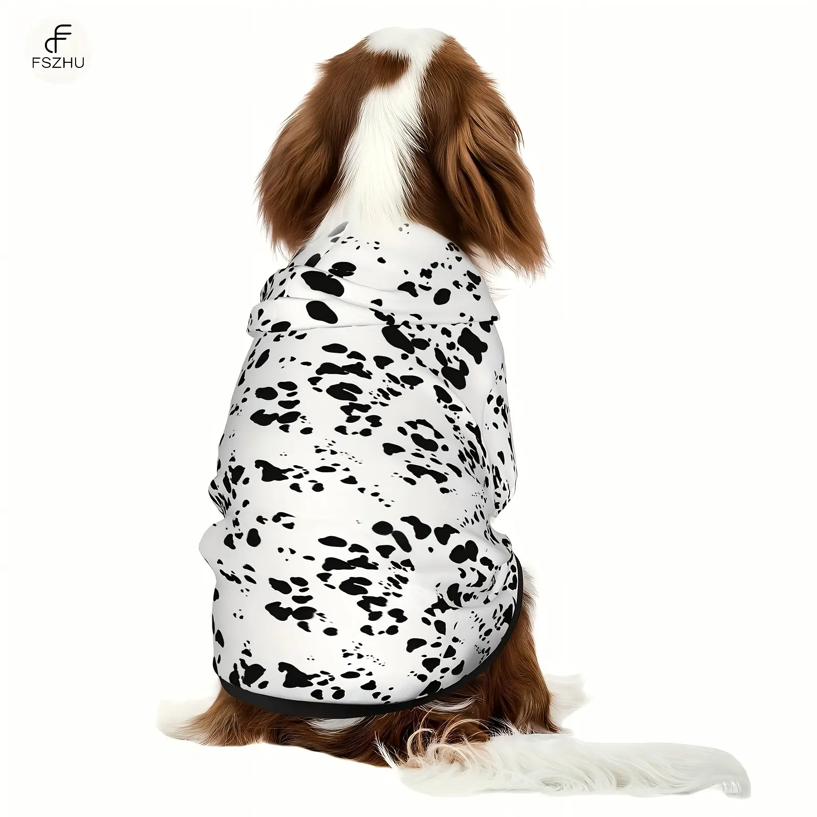 Dog Clothes For Small Medium Large Dog Dalmatian Hoodies Dog Dalmatian Costume Pet Winter Sweatshirt Puppy Warm Hooded Coat Boy Girl Dogs Sweater Clothes Doggie Hooded Outfits Cat Apparel
