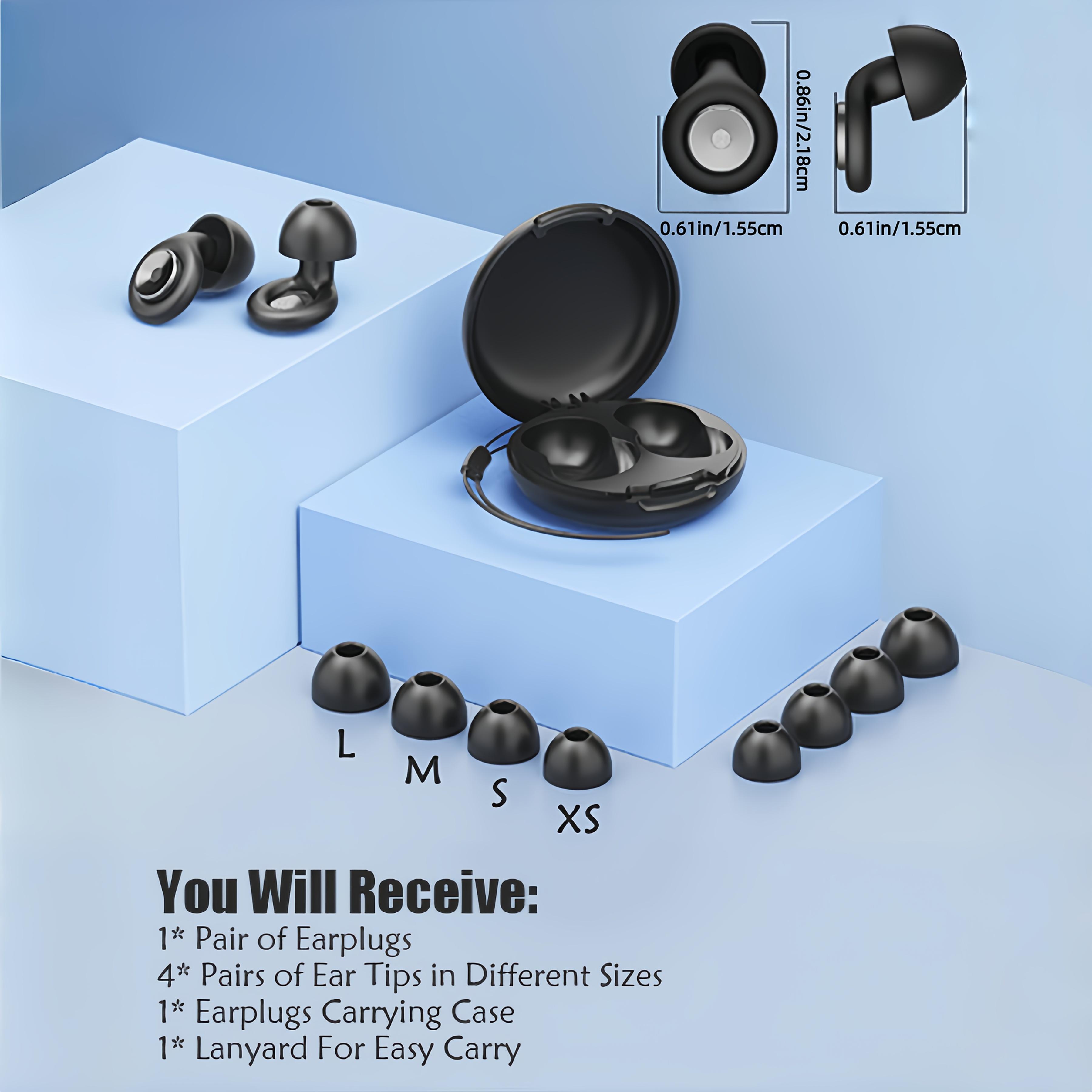 Sleep Earplugs Made Of Soft Silicone,Reusable And Suitable For Sensitive Hearing. Ideal For Work, Travel, And Concerts, With Ear Tips Designed For Sleep,AGC Noise Reduction Technology, -56dB Deep Noise Reduction,Perfect Gift,Party Gift,Hearing Protection