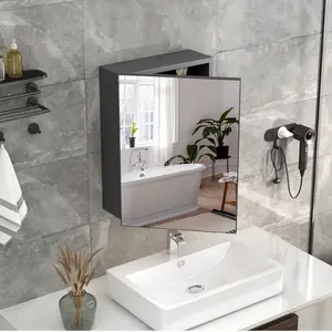 Medicine Cabinet with Mirror Bathroom Mirror with Storage Wall Mounted