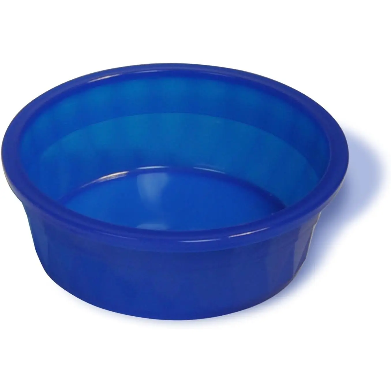 Pets Crock Style Heavyweight Translucent Large Bowl, 52 OZ /Water Dish, Blue