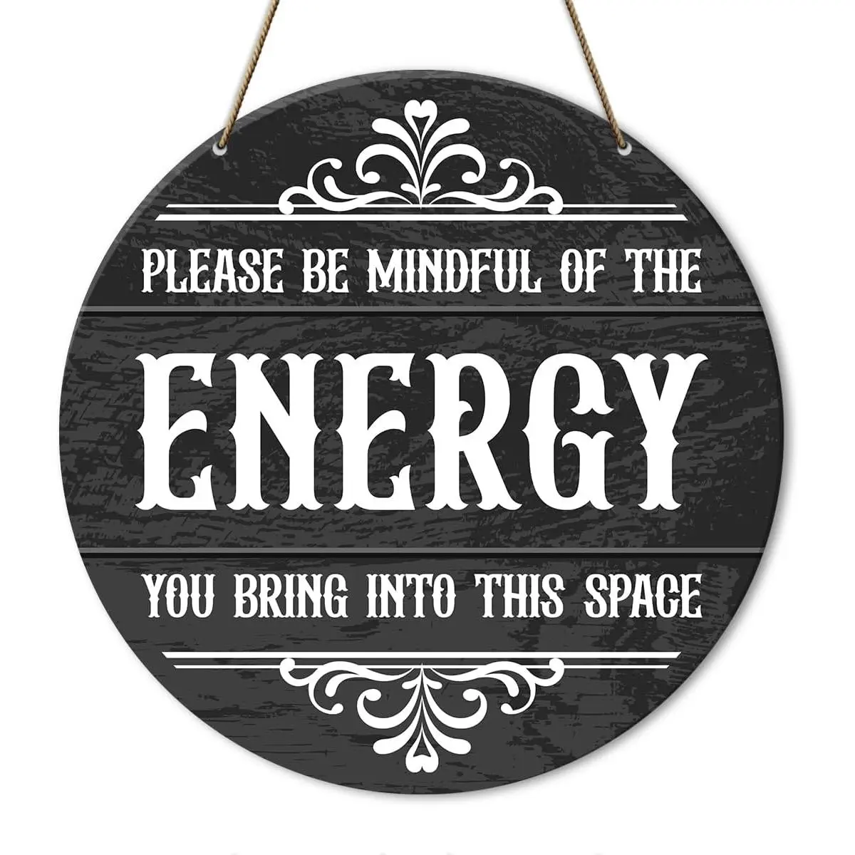 Witch Decor Wooden Sign, Positive Energy Decorations for Home Office, Magical Witchy Decor, Witches Witch Witchcraft Decor for Home, Wiccan Gifts for Men Women, Halloween Decorations