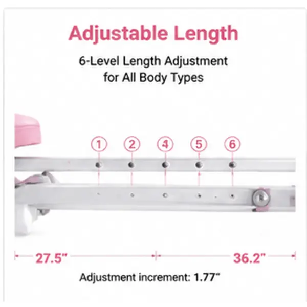 Leg Stretching Machine, Professional Split Machine for Flexibility Training, 180° Adjustable Stretch Trainer with 6-Level Length Settings & Padded Comfort Support, Heavy-Duty Home Stretching Equipment for Dance, Gymnastics & Flexibility Improvement, 300 l