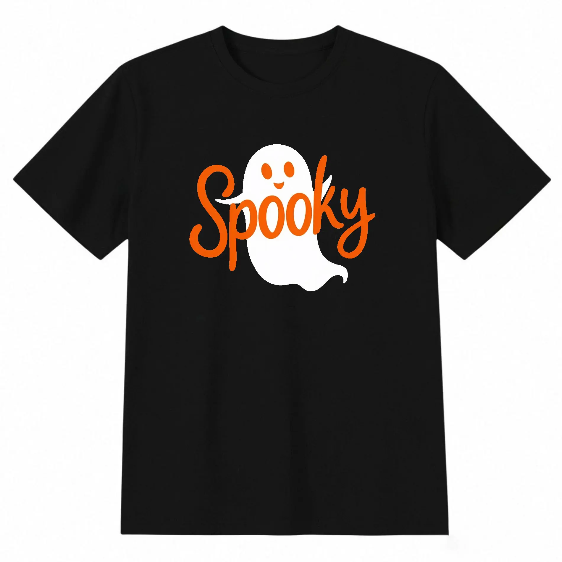 Unisex Spooky Graphic T-Shirt - Halloween Party Outfit, Casual Everyday Tee- Everyday & Halloween Apparel, Halloween Clothes, Playful Design