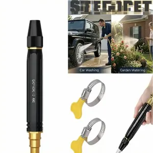 Car Wash Water Garden Hose Sprayer, Metal Heavy Duty High Pressure Water Hose Anti-Leakage Hose Nozzle with 3 Adjustable Spray Modes for Garden Watering & Car Pet Washing Rinsing Floor