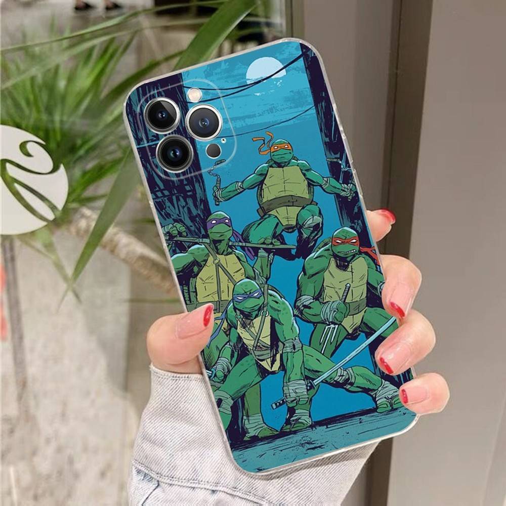 Cartoon Anime N-Ninja Cool T-Turtles Phone Case for IPhone 17 16 15 14 11 12 13 Pro Max Cover Plus Funda Shell Christmas Gift