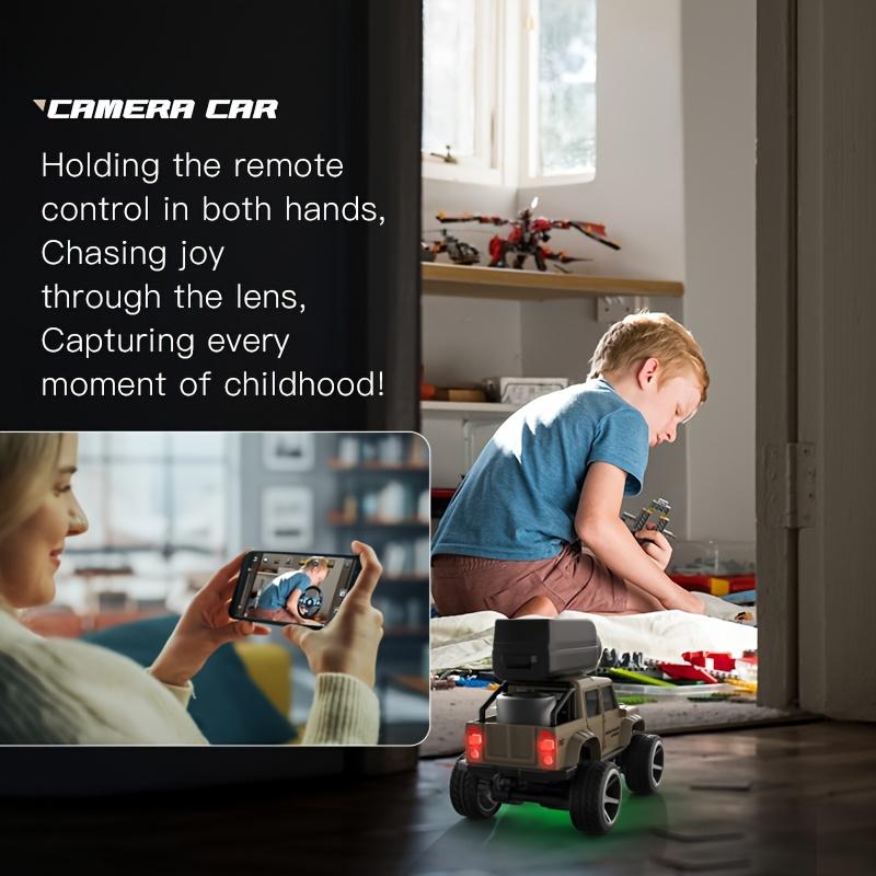 Remote control drift car (with camera) suitable for adults and teenagers - 1:64 scale, 2.4G, independent suspension system, metal frame, mini off-road vehicle, FPV racing drone, RC climbing car, birthday/Christmas gift.