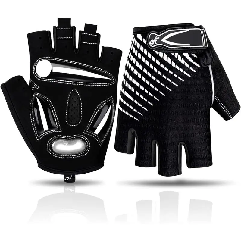 Unisex 5MM Gel Pad Cycling Gloves - Anti-Slip Grip, Breathable Fabric, Adjustable Cuff for MTB Biking, Road Bicycle Sports