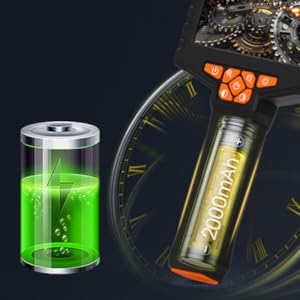 Inspection Endoscope, Industrial Borescope Camera with 4.3" IPS Screen, 1920P HD Snake Camera with 8 LED Lights, 16.5FT Semi-Rigid Cord Bore Scope - Cool Gadgets Tool