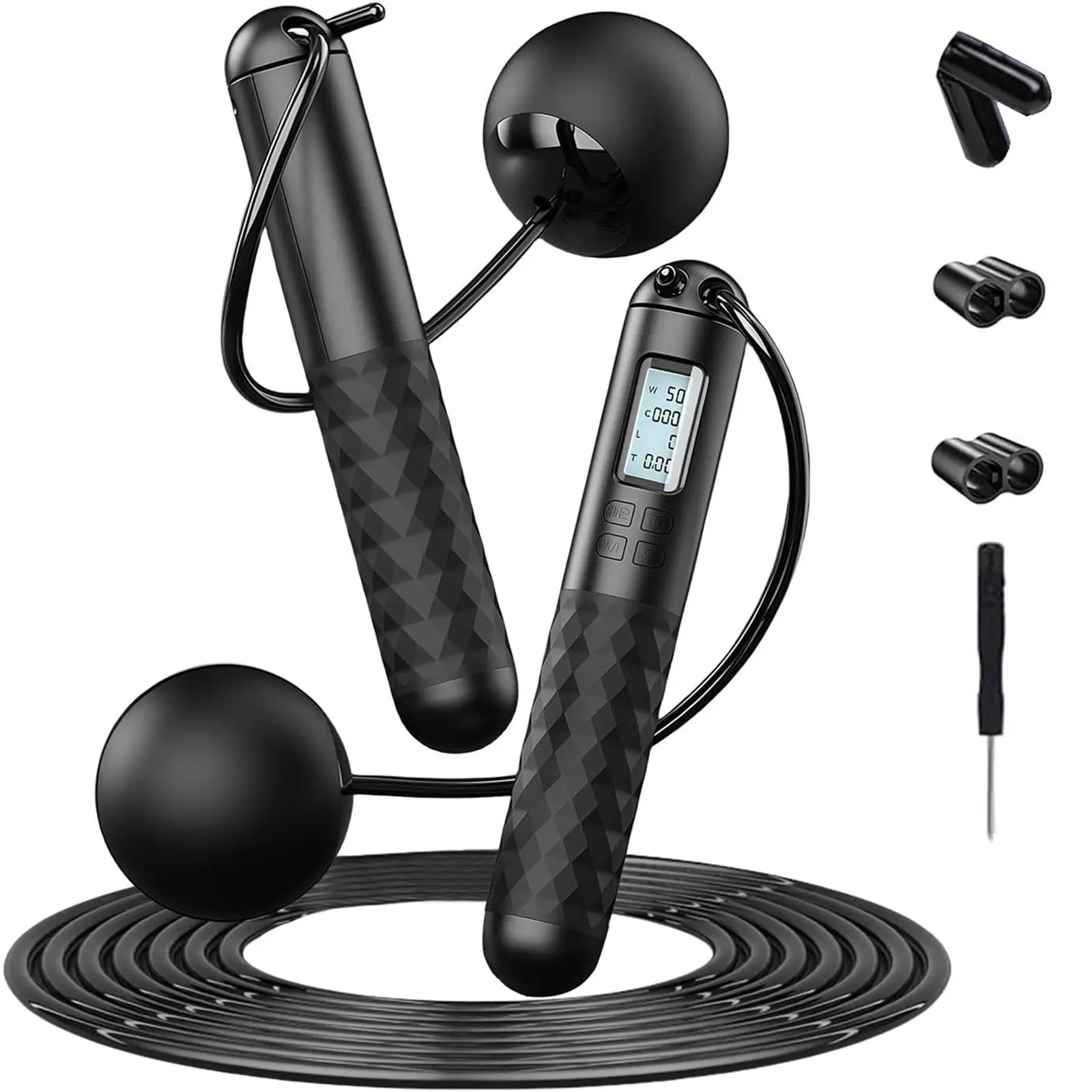 Smart Jump Rope with APP Data Storage, Jumping Rope for Men, Women, Skipping Rope with Counter, Home Workout Equipment Gym Gifts summervibes