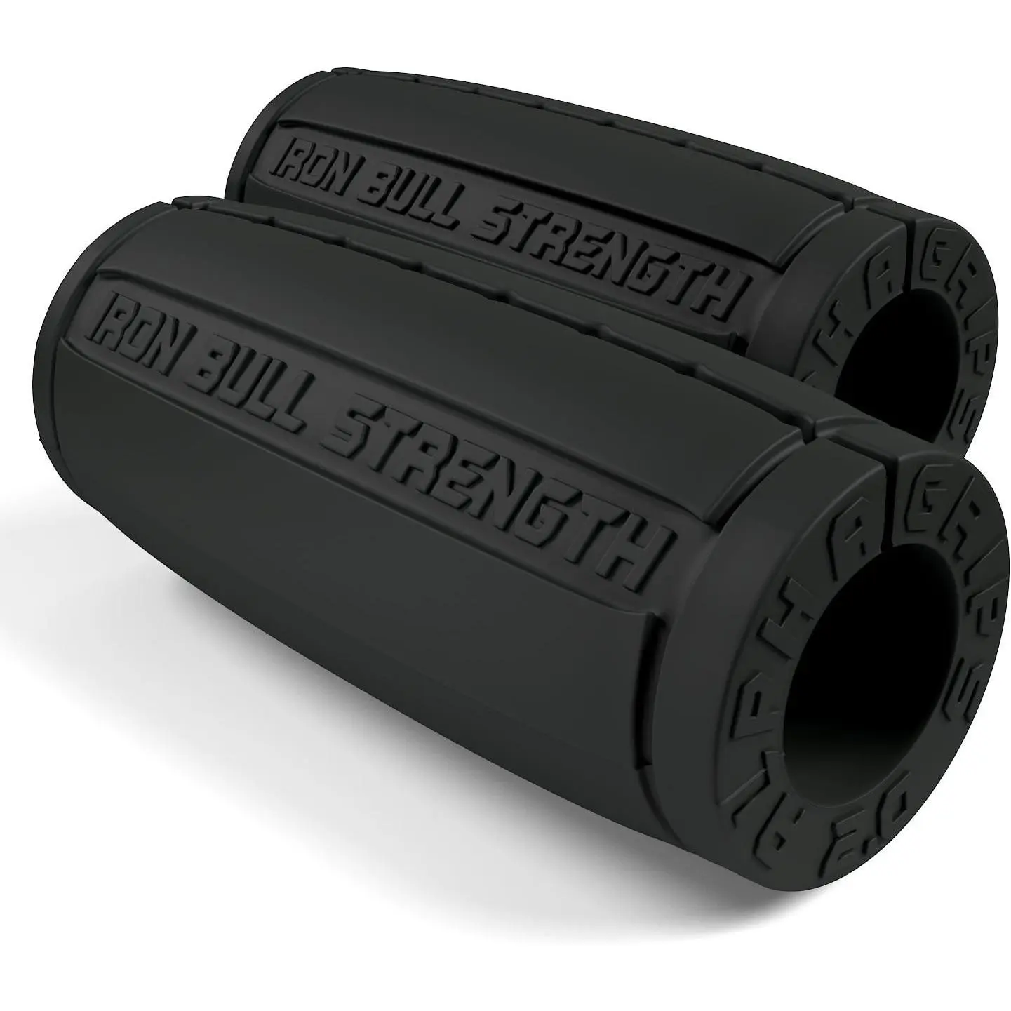 Alpha Grips 2.0 - Extreme Arm Blaster - Best Dumbbell and Barbell Thick Bar Adapter (Charcoal)Gift.