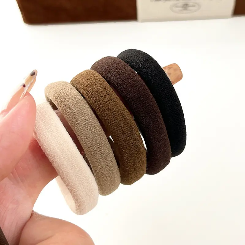 10-Piece Seamless Thickened Elastic Hair Ties, Cotton Crease-Free Bands for All Hair Types, Women's Hair Accessories Ideal Gift