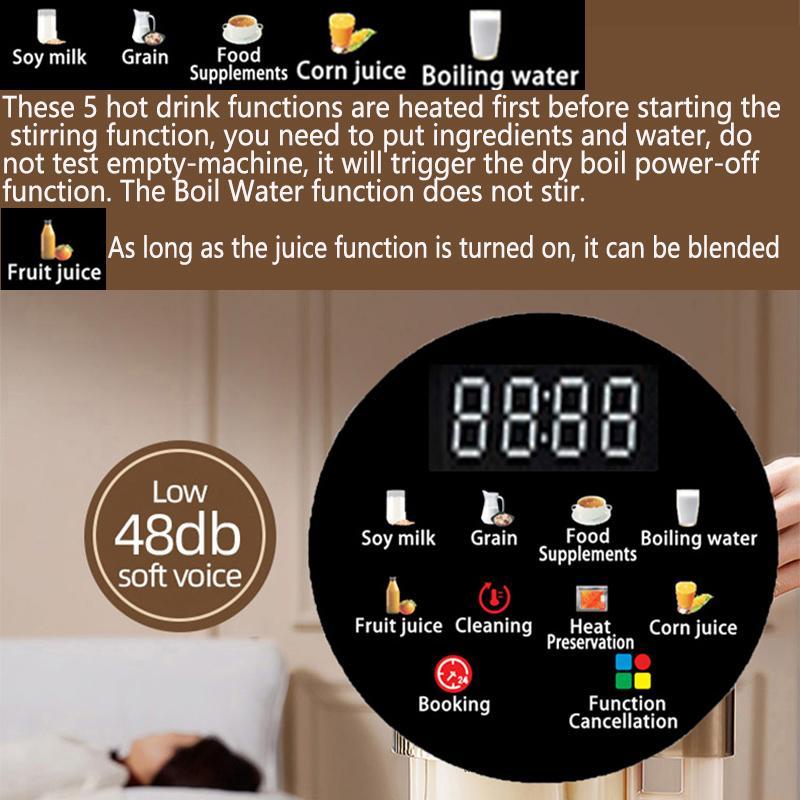 Household Juicer, Multifunctional Automatic Juicer, Food Mixer, Suitable for Making Milkshakes, Juice, and Food Supplements, Kitchen Appliances